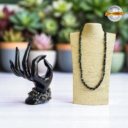 Snowflake Necklace | Snowflake Obsidian Stone – For All | Includes: Necklace