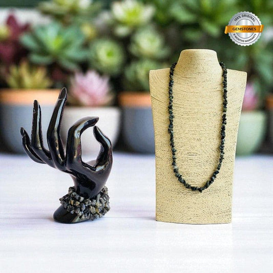 Snowflake Necklace | Snowflake Obsidian Stone – For All | Includes: Necklace