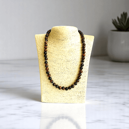 Grounded Flame Necklace | Red Tiger Eye Stone - For All | Includes: Necklace