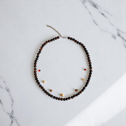 Grounded Flame Necklace | Red Tiger Eye Stone - For All | Includes: Necklace
