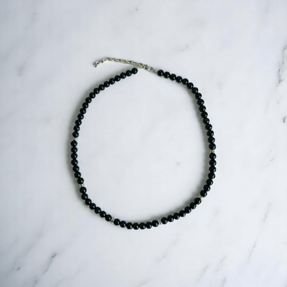 Enchanted Scales Necklace | Black Obsidian Stone - For All | Includes: Necklace