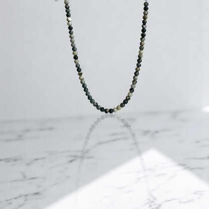 Mystic Web Necklace | Black Web Jasper Stone - For All | Includes: Necklace