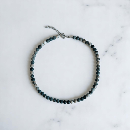 Mystic Web Necklace | Black Web Jasper Stone - For All | Includes: Necklace