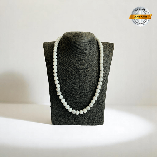 Peaceful Aura Necklace | White Howlite Stone - For All | Includes: Necklace