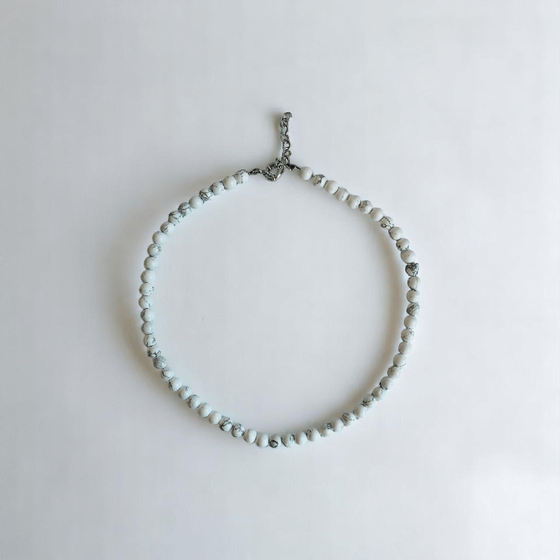 Peaceful Aura Necklace | White Howlite Stone - For All | Includes: Necklace