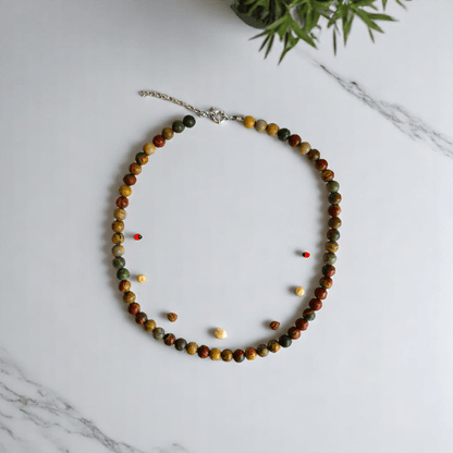 Artisan Earth Necklace | Multi Picasso Stone - For All | Includes: Necklace