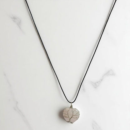 Tree of Life Love Necklace | Rose Quartz - For Women | Includes: Necklace