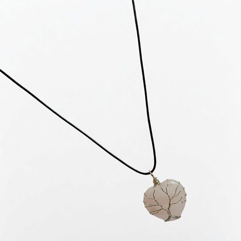 Tree of Life Love Necklace | Rose Quartz - For Women | Includes: Necklace