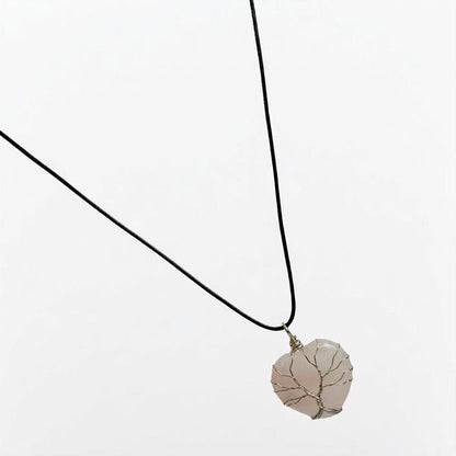 Tree of Life Love Necklace | Rose Quartz - For Women | Includes: Necklace
