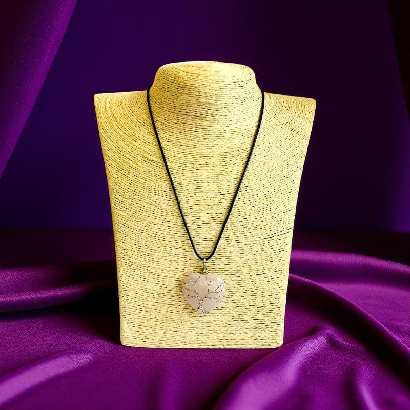 Tree of Life Love Necklace | Rose Quartz - For Women | Includes: Necklace