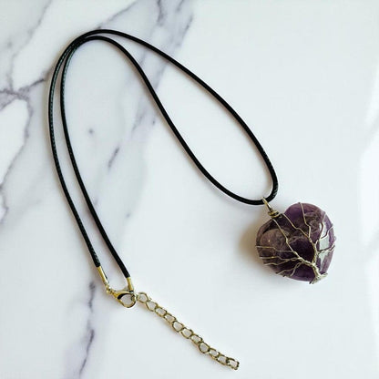 Tree of Life Calm Necklace | Amethyst - For Women | Includes: Necklace