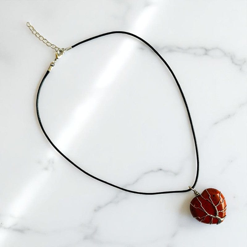 Tree of Life Grounding Necklace | Mahogany Obsidian - For Women | Includes: Necklace