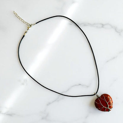 Tree of Life Grounding Necklace | Mahogany Obsidian - For Women | Includes: Necklace