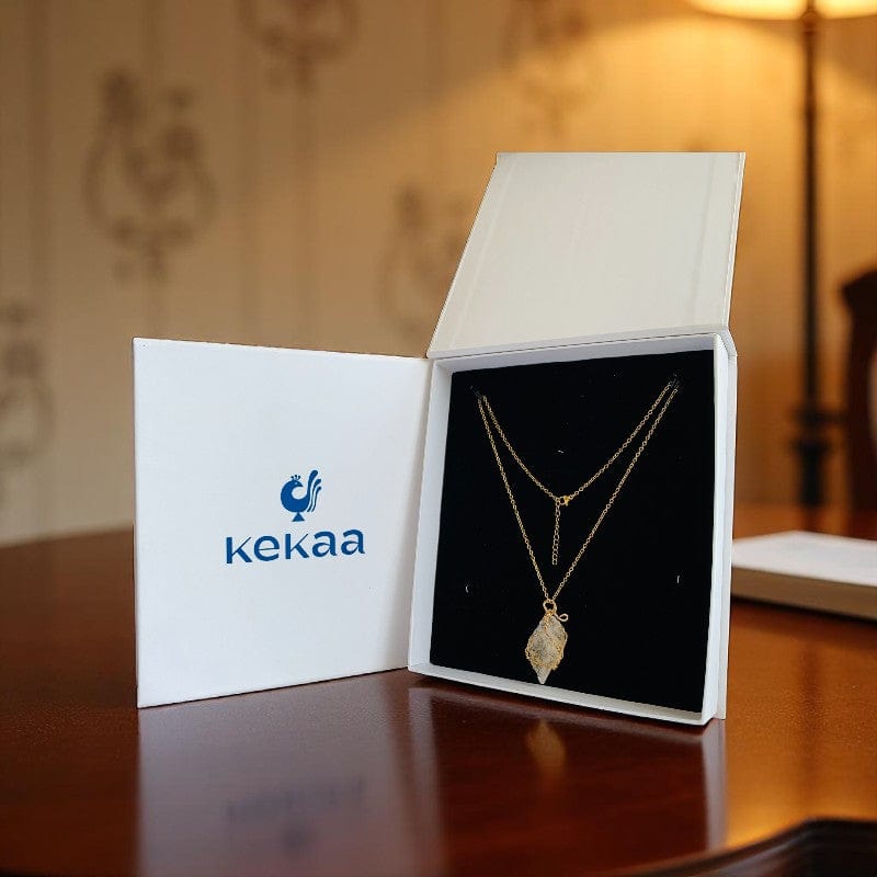 Abundance Raw Pendant Necklace | Citrine - For Women | Includes: Necklace