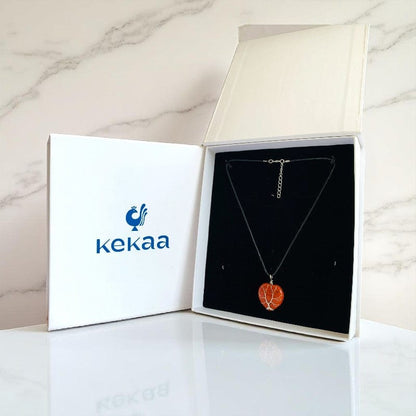 Tree of Life Grounding Necklace | Mahogany Obsidian - For Women | Includes: Necklace