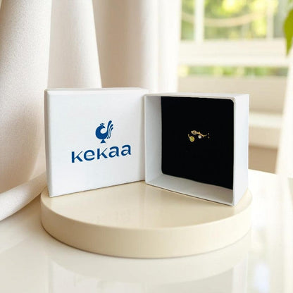 Wavy pearly Adjustable Ring | 18K PVD Gold Plated - For Women | Includes: Ring