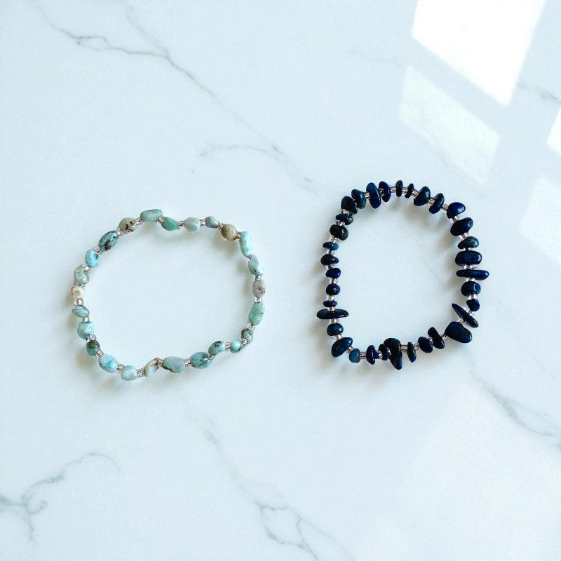 Ocean Serenity | Amazonite & Blue Aventurine - For Women | Includes: Bracelets (set of 2)