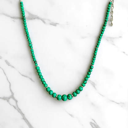 Nature’s Grace Necklace | Malachite Jade Stone - For Women | Includes: Necklace
