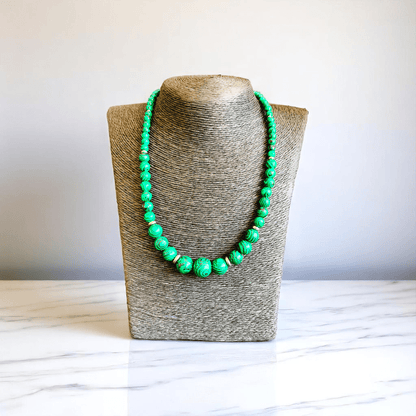 Nature’s Grace Necklace | Malachite Jade Stone - For Women | Includes: Necklace