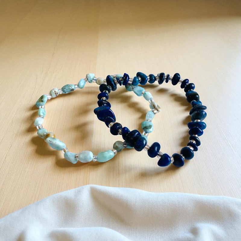Ocean Serenity | Amazonite & Blue Aventurine - For Women | Includes: Bracelets (set of 2)