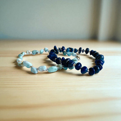Ocean Serenity | Amazonite & Blue Aventurine - For Women | Includes: Bracelets (set of 2)