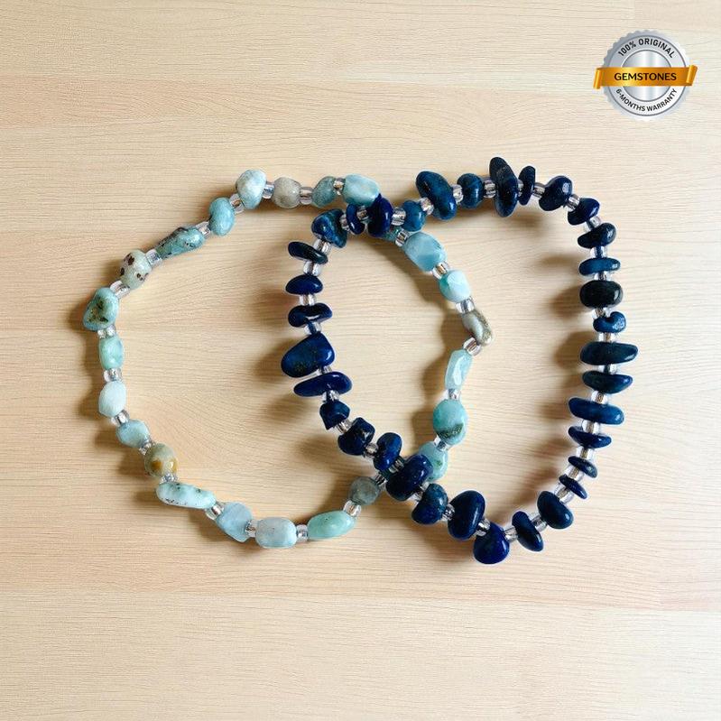 Ocean Serenity | Amazonite & Blue Aventurine - For Women | Includes: Bracelets (set of 2)