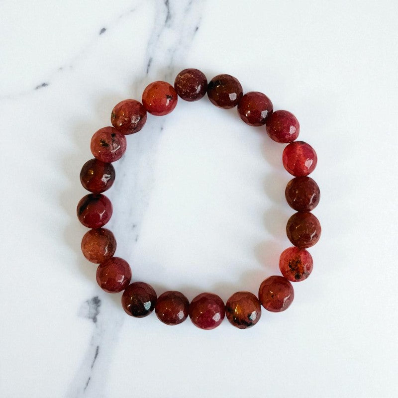 Soul Contrast Duo | Amazonite & Garnet Stones - For Women | Includes: Bracelet (Set of 2)