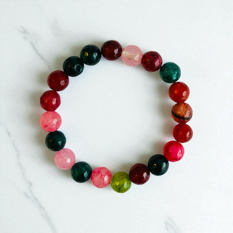Ethereal Earth duo | Indian & Green Agate Stones – For Women | Includes: Bracelet (Set of 2)