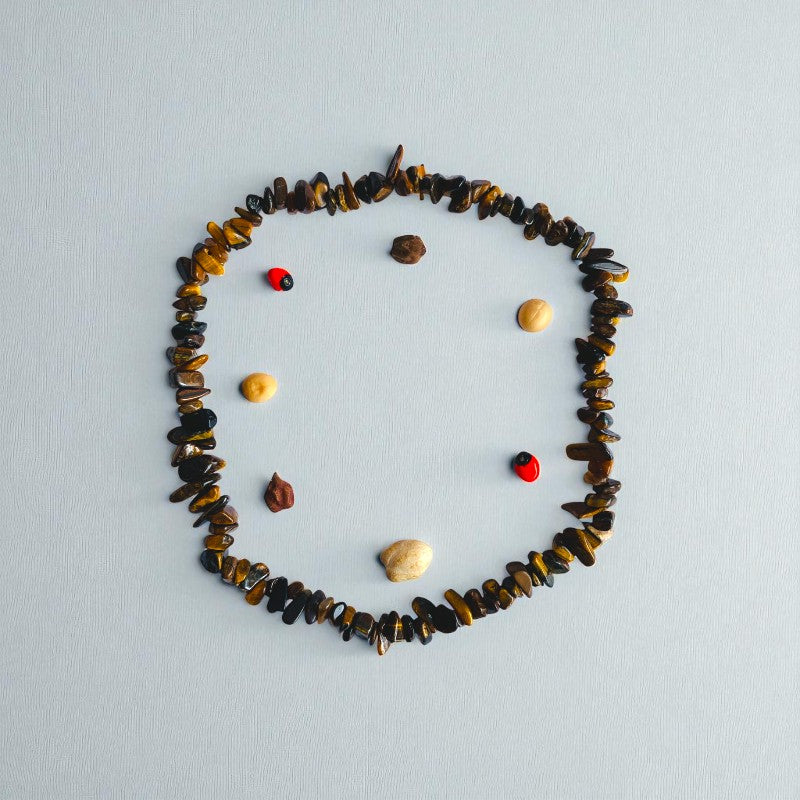 Island Mist Dual Layer Bracelet | Tiger Eye Chips – For Women | Includes: Bracelet