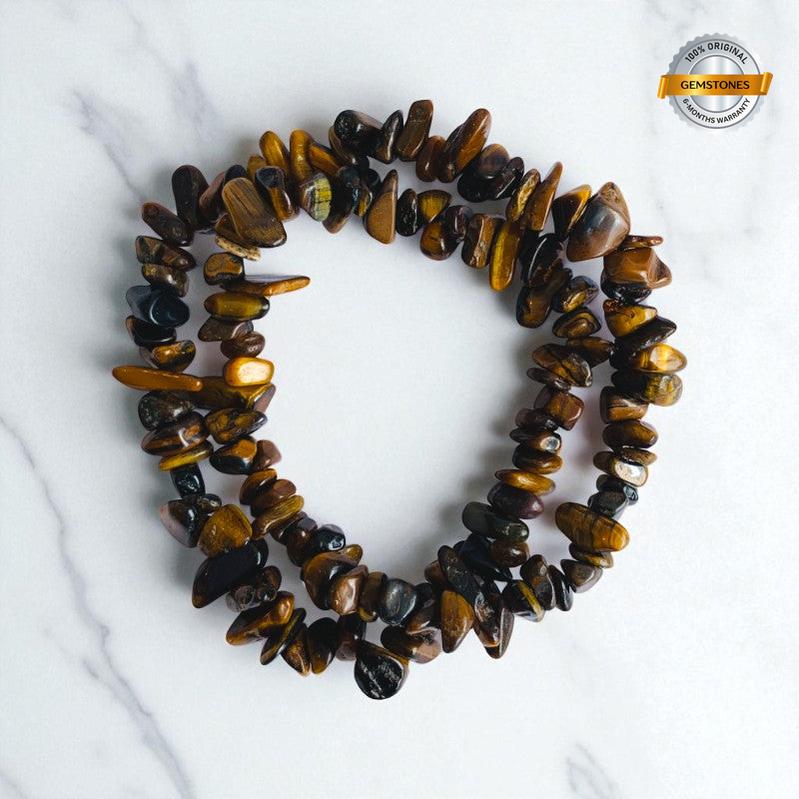 Island Mist Dual Layer Bracelet | Tiger Eye Chips – For Women | Includes: Bracelet