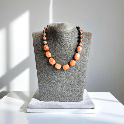 Grounded Glow Necklace | Brown Aventurine Stone - For Women | Includes: Necklace