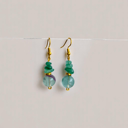 Vital Harmony Set | Green Aventurine & Red Onyx Stone - For Women | Includes: Necklace, Bracelet, Earring
