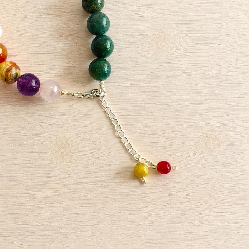 Green Serenity Asymmetric Silver Bracelet | Green Aventurine, 925 Silver – For Women | Includes: Bracelet