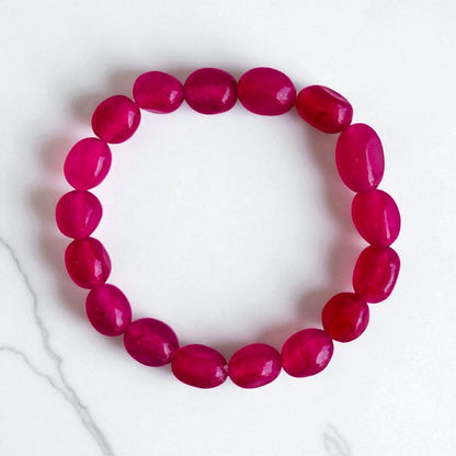 The Romance & Radiance Duo | Rose Quartz & Ruby Quartz – For Kids| Includes: Bracelets (Set Of 2)