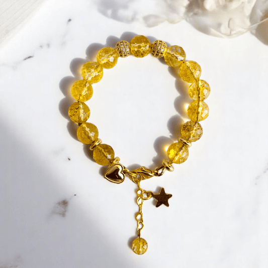 Citrine Sunshine Bracelet | Yellow Citrine Stone - For Women | Includes: Bracelet