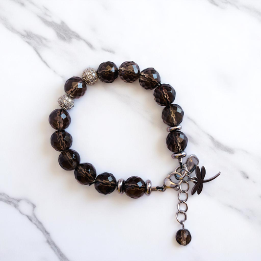 Mystic Smokey Bracelet | Smokey Quartz - For Kids Girls | Includes: Bracelet