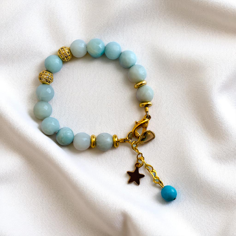 Soothing Amazonite Bracelet | Amazonite - For Kids Girls | Includes: Bracelet