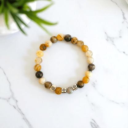 Pebble Pals Bracelet | Obsidian & Aventurine - For Kids | Includes: Bracelets (Set of 2)