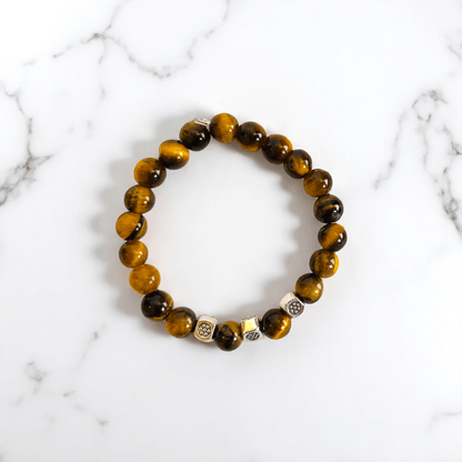 Mirror Magic Bracelets | Obsidian & Tiger Eye - For Kids | Includes: Bracelets (Set of 2)