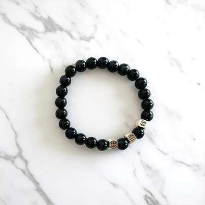 Mirror Magic Bracelets | Obsidian & Tiger Eye - For Kids | Includes: Bracelets (Set of 2)