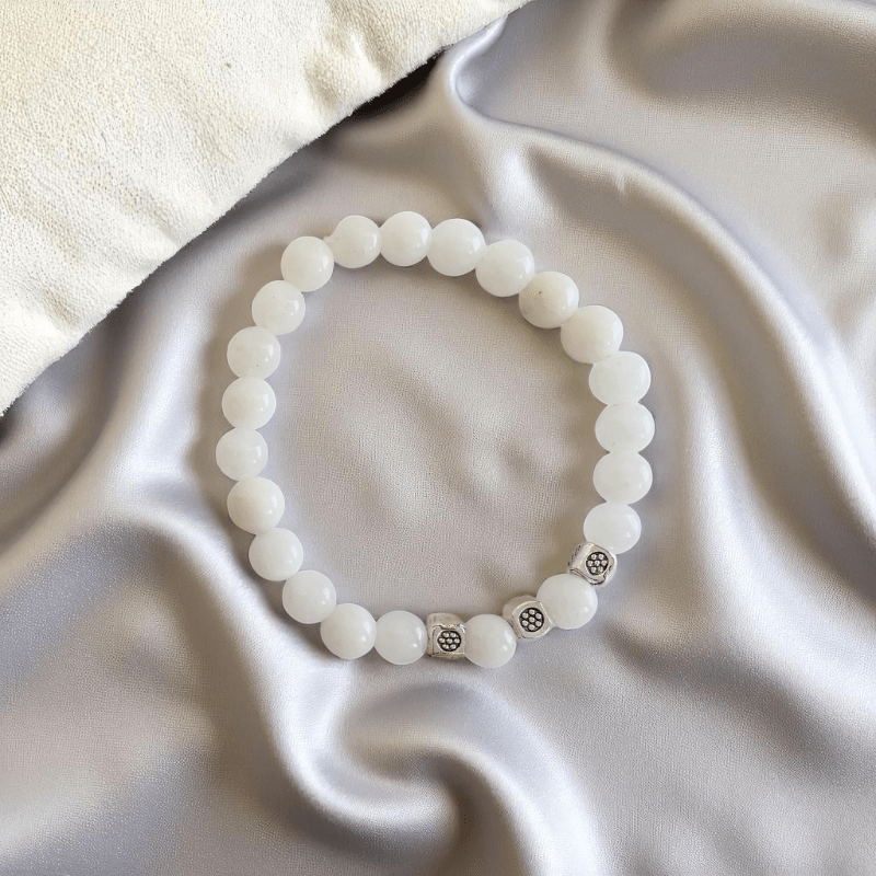 Twin Gleam Set Bracelets | Lava Stone & Jade - For Kids | Includes: Bracelets (Set of 2)