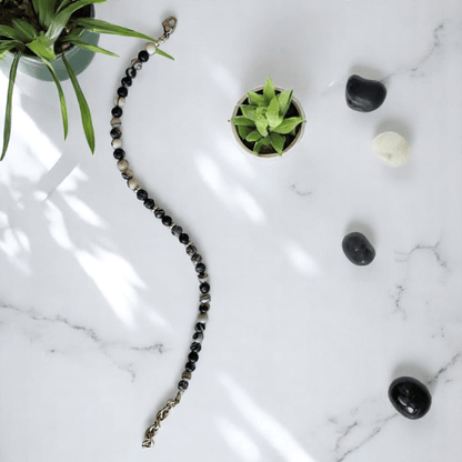 Little Guardian Anklet | Jasper Stone - For Girl Kids | Includes: Anklet
