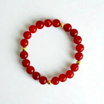 Power Onyx Set | Red Onyx - For Kids Girls | Includes: Necklace & Bracelet