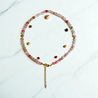Happy Cherry Set | Multi Cherry - For Kids Girls | Includes: Necklace & Bracelet