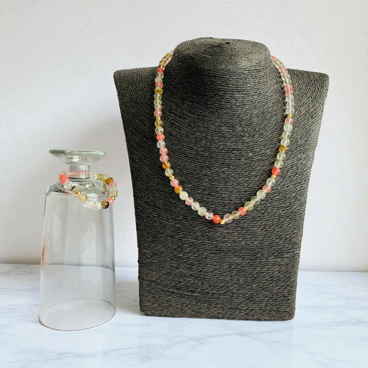 Happy Cherry Set | Multi Cherry - For Kids Girls | Includes: Necklace & Bracelet