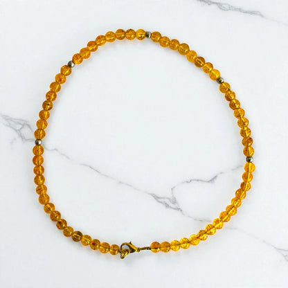 Sunny Citrine Set | Yellow Citrine - For Kids Girls | Includes: Necklace & Bracelet