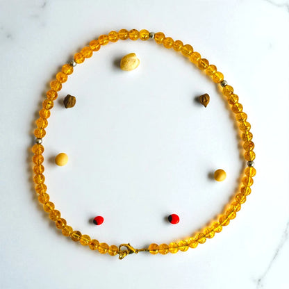 Sunny Citrine Set | Yellow Citrine - For Kids Girls | Includes: Necklace & Bracelet