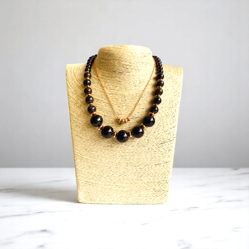 Ruby Flame Set | Garnet Stone & 18K Gold Plating - For Women | Includes: 2 Necklaces, Bracelet, Earring