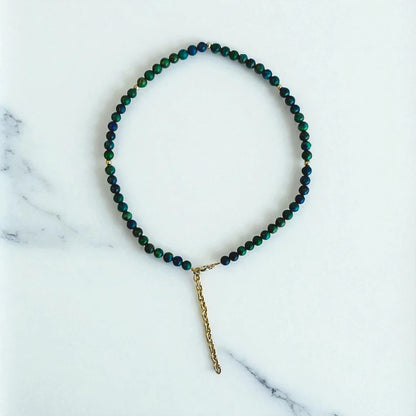 Mystic Azurite Set | Azurite - For Kids Girls | Includes: Necklace & Bracelet