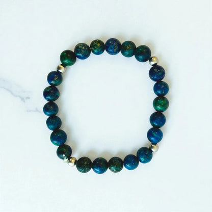 Mystic Azurite Set | Azurite - For Kids Girls | Includes: Necklace & Bracelet